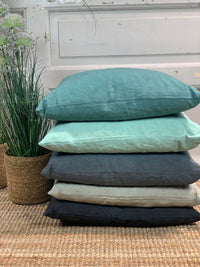 Linen cushion cover - Light Grey