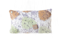 30x50 sari pillowcase (Indian/vintage) with colorful boho-oriental pattern in purple, orange and green shades